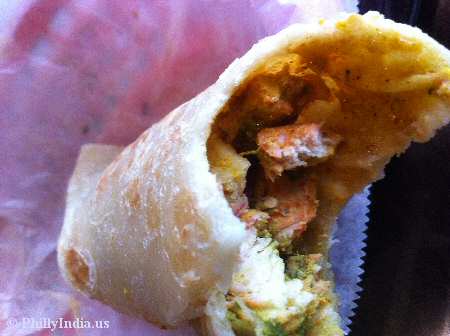 Spice End Paneer Tikka Roll side